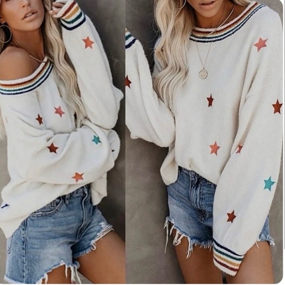 Women Star Sweaters size large - Picture 5 of 5